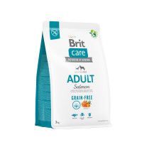 Brit Care (Бріт Кеа) Grain-free Adult Salmon - Сухий беззерновий корм для собак дрібних та середніх порід з лососем 3 кг