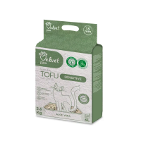 Velvet Paw Tofu (Велвет Пав Тофу) - Наполнитель для кошек с повышенной чувствительностью с экстрактом алоэ вера 6 л