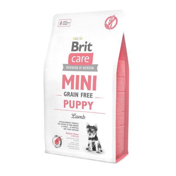 Brit Care (Бріт Кеа) Mini Grain Free Puppy Lamb - Сухий беззерновий корм для цуценят міні порід з ягням 2 кг
