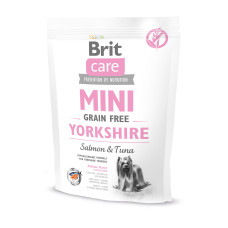 Brit Care (Бріт Кеа) Mini Grain Free Yorkshire - Сухий беззерновий корм для йоркширських тер`єрів з лососем та тунцем 0.4 кг