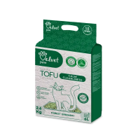 Velvet Paw Tofu (Велвет Пав Тофу) - Наполнитель для кошек «Успокаивающая чистота» с эссенцией весенних цветов 6 л
