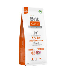 Brit Care (Бріт Кеа) Hypoallergenic Adult Medium Breed Lamb - Сухий корм для собак середніх порід з ягням 12 кг