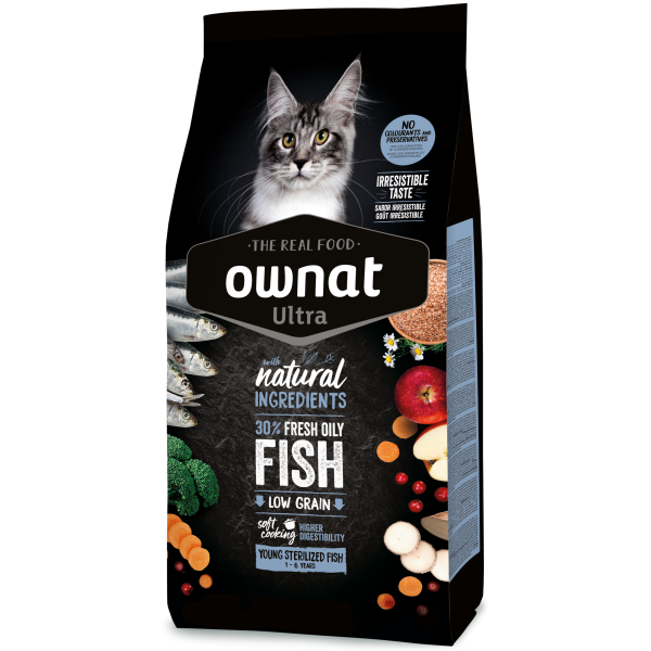 Ownat Ultra (Овнат Ультра) Cat Sterilized Fish - Сухий корм для стерилізованих котів з рибою 3 кг