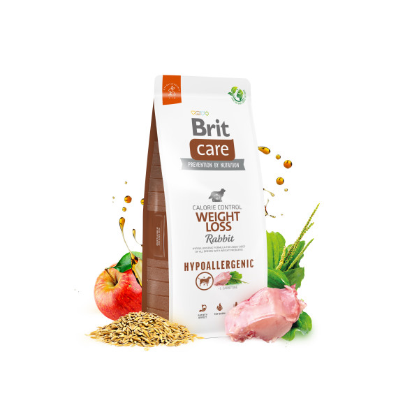 Brit Care (Бріт Кеа) Adult Hypoallergenic Weight Loss Rabbit - Сухий корм для собак з надмірною вагою з кроликом 3 кг