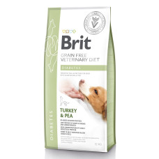 Brit (Бріт) GF Veterinary Diet Dog Diabetes - Сухий лікувальний корм для собак при діабеті з індичкою 12 кг