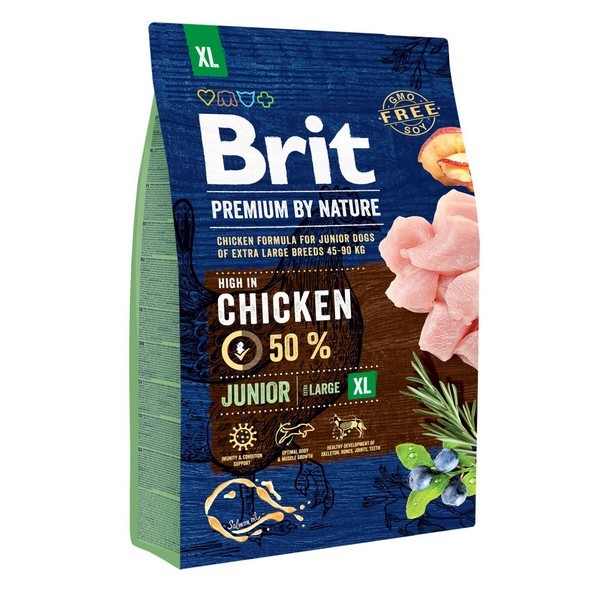 Brit Premium (Бріт Преміум) Junior XL - Сухий корм для цуценят та молодих собак гігантських порід з куркою 15 кг