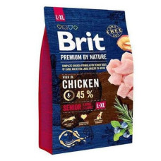 Brit Premium (Бріт Преміум) Senior L+XL - Сухий корм для літніх собак великих та гігантських порід з куркою 15 кг