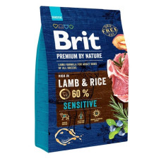Brit Premium (Бріт Преміум) Sensitive Lamb & Rice - Сухий корм для собак із чутливим травленням з ягням та рисом 1 кг
