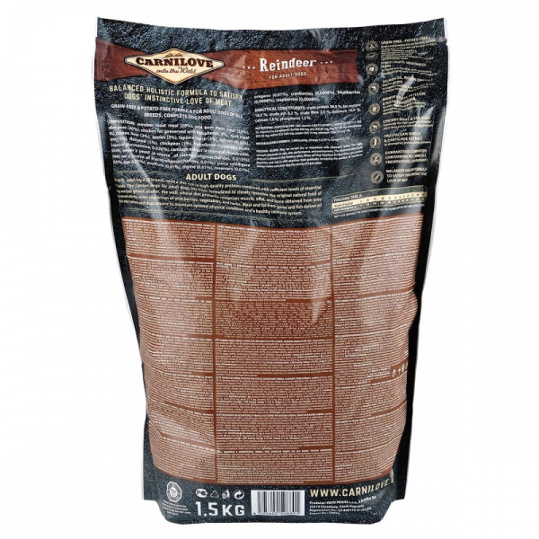 Carnilove (Карнилав) Adult Raindeer - Cухой корм для собак всех пород с мясом северного оленя 1.5 кг