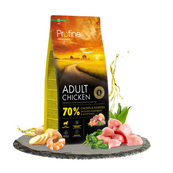Profine (профайн) Adult All Breed Chicken - Сухой корм для взрослых собак всех пород с курицей и картофелем 3 кг