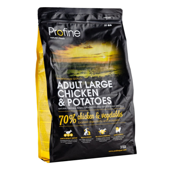 Profine (Профайн) Adult Large Breed With Chicken - Сухой корм для взрослых собак больших пород с курицей и картофелем 3 кг