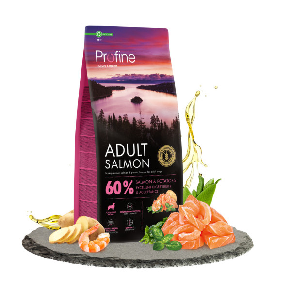 Profine (Профайн) Adult All Breed With Salmon - Сухой корм для взрослых собак всех пород с лососем и картофелем 12 кг