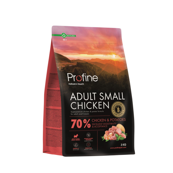 Profine (Профайн) Adult Small Breed Chicken - Сухой корм для взрослых собак мелких пород с курицей и картофелем 3 кг