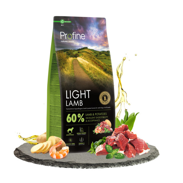 Profine (Профайн) Light Lamb - Сухой корм для собак с избыточным весом с ягнтиной и картофелем 12 кг