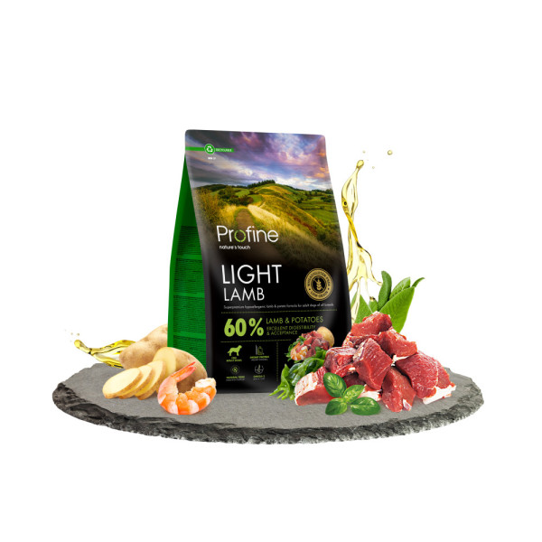 Profine (Профайн) Light With Lamb - Сухой корм для собак с избыточным весом с ягнятиной и картофелем 3 кг