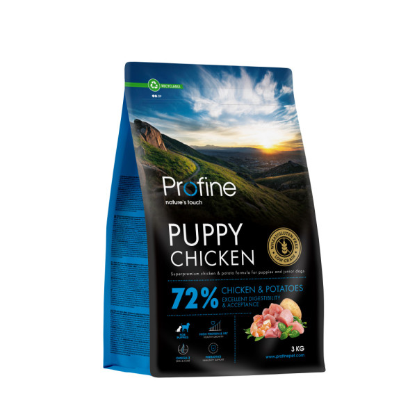 Profine (Профайн) Puppy All Breed Chicken - Сухой корм для щенков и юниоров всех пород с курицей и картофелем 3 кг