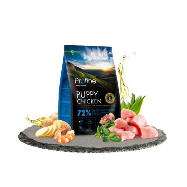 Profine (Профайн) Puppy All Breed Chicken - Сухой корм для щенков и юниоров всех пород с курицей и картофелем 3 кг