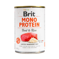 Brit Mono Protein Beef & Rice - Консерви для собак усіх порід з яловичиною та рисом 0.4 кг