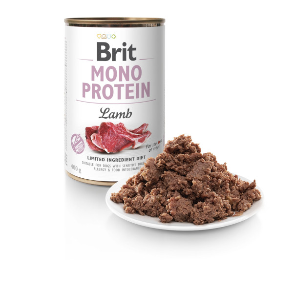 Brit Mono Protein Lamb - Консерви для собак усіх порід з ягням 0.4 кг