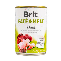Brit Pate & Meat Duck/Chicken - Консервы для собак всех пород с уткой и курицей 0.4 кг