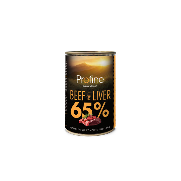 Profine (Профайн) Dog Beef&Beef Liver - Влажный корм для собак с говядиной и печенью 400 г