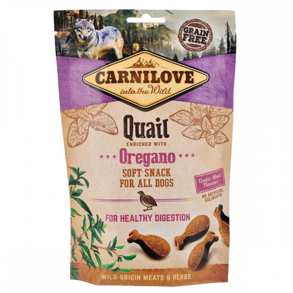 Carnilove (Карнілав) Semi Moist Quail with Oregano - Ласощі для собак усіх порід перепілкою беззернові 200 г