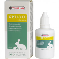 Versele-Laga Oropharma (Орофарма) Opti-Vit - Рідкі вітаміни для кроликів і гризунів з L-карнитином 50 мл