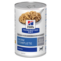 Hill\'s (Хилс) Prescription Diet Dog Rice & Eggs Derm Complete Adult All Breeds - Влажный лечебный корм для взрослых собак всех пород для поддержания здоровья кожи при аллергии и пищевой непереносимости с рисом и яйцом 370 г