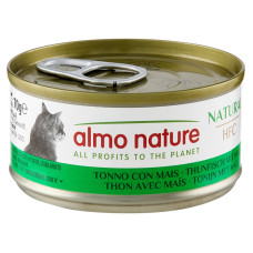 Almo Nature (Альмо Натюр) HFC Cat Natural Tuna and Corn - Вологий корм для котів з тунцем та кукурудзою 70 г