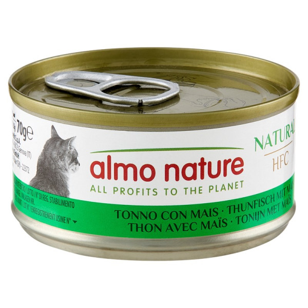 Almo Nature (Альмо Натюр) HFC Cat Natural Tuna and Corn - Влажный корм для кошек с тунцем и кукурузой 70 г