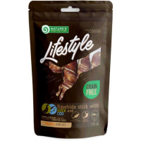Nature’s Protection Lifestyle (Натур Протекшн Лайфстайл) Dog Grain Free Duck & Cod Rawhide Sticks Adult All Breeds - Лакомство беззерновое для взрослых собак всех пород роллы с мясом утки и трески 75 г