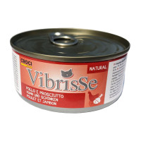 Vibrisse (Вибрис) Chicken&Chicken Ham - Влажный корм для кошек с курицей и куриной ветчиной 140 г