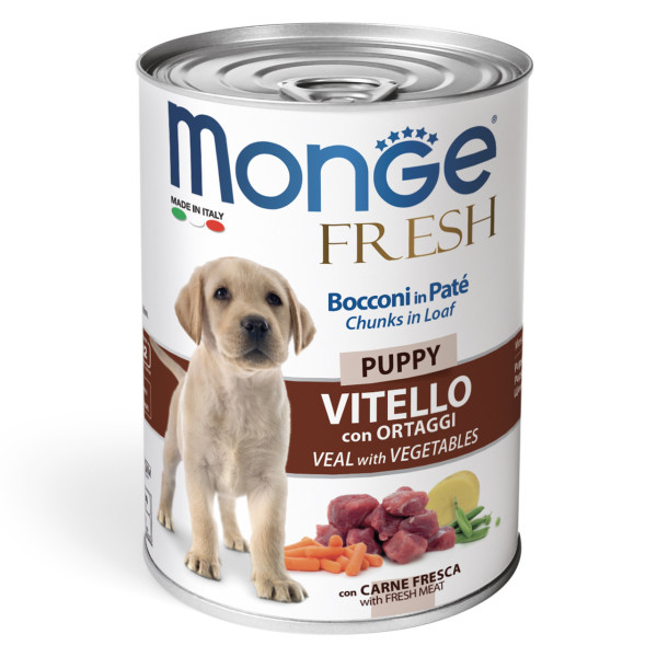 Monge (Монже) Dog Fresh Puppy - Влажный корм для щенков с телятиной и овощами 0.4 кг