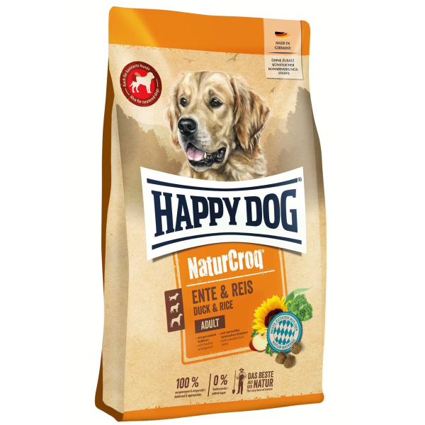 Happy Dog (Хепи Дог) NaturCroq Duck & Rice Adult All Breeds - Сухой корм для взросых собак всех пород с мясом утки и рисом 11 кг