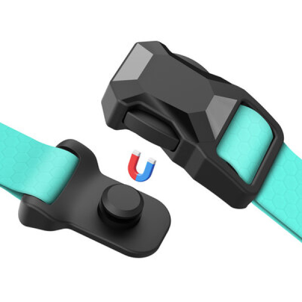 WauDog (ВауДог) Magnet - Ошейник для собак водостойкий с магнитной пряжкой тиффани (Ш 20 мм, Длин 28-40 см) M