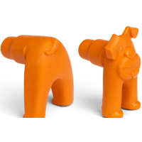 West Paw (Вест Пав) Zogoflex Toppl Stopper Orange - Аксессуар Топпл стоппер дополняет игрушку-пазл Toppl голова (8х4х6 см), хвост (6х5х5 см)