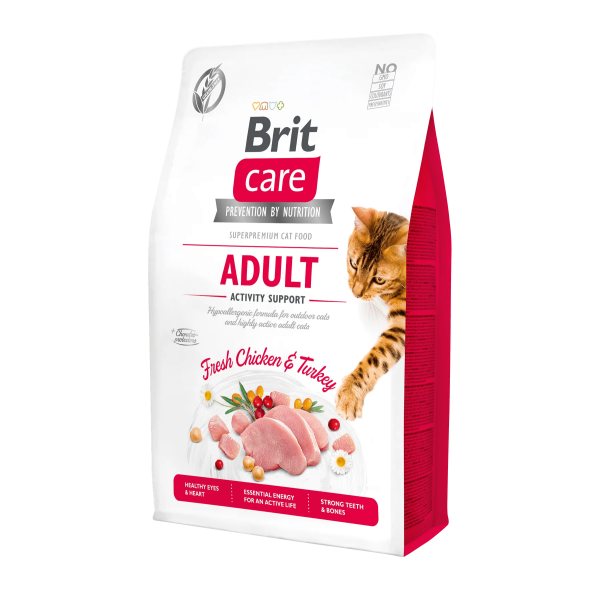 Brit Care (Бріт Кеа) Adult Activity Support - Сухий беззерновий корм для високоактивних дорослих котів 7 кг