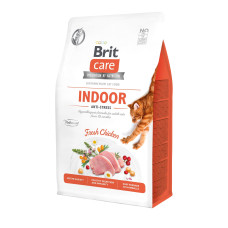 Brit Care (Бріт Кеа) Indoor Anti-stress - Сухий беззерновий корм для дорослих кішок для зниження стресу 0.4 кг