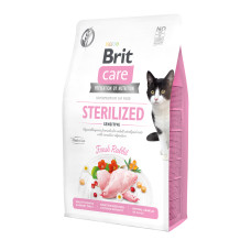 Brit Care (Бріт Кеа) Sterilized Sensitive - Сухий беззерновий корм для стерилізованих кішок з чутливим ШКТ 2 кг