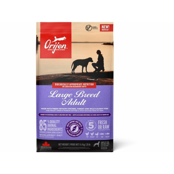 Orijen (Ориджен) Dog Large Breed - Сухой корм для собак больших пород с курицей и индейкой свободного выгула 11.4 кг