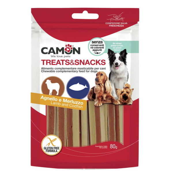 Camon (Камон) Dog Treats Sandwich With Lamb&Cod - Лакомство для собак сэндвич с ягненком и треской 80 г
