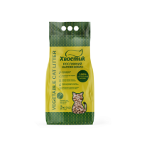 Хвостик - Наполнитель для кошачьих туалетов растительный 3 кг