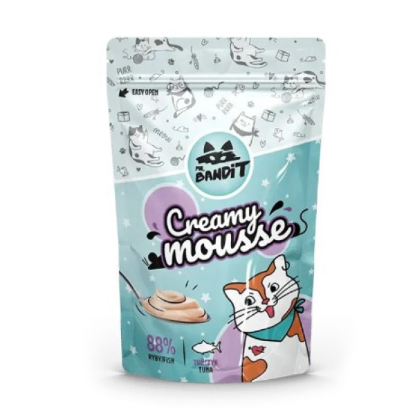 Mr. Bandit (Мр. Бандит) Cat Creamy Mousse Tuna - Лакомство для кошек сливочный мусс с тунцем 60 г