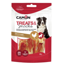 Camon (Камон) Dog Treats Rabbit Ears With Chicken - Ласощі для собак кролячі вуха з куркою 80 г