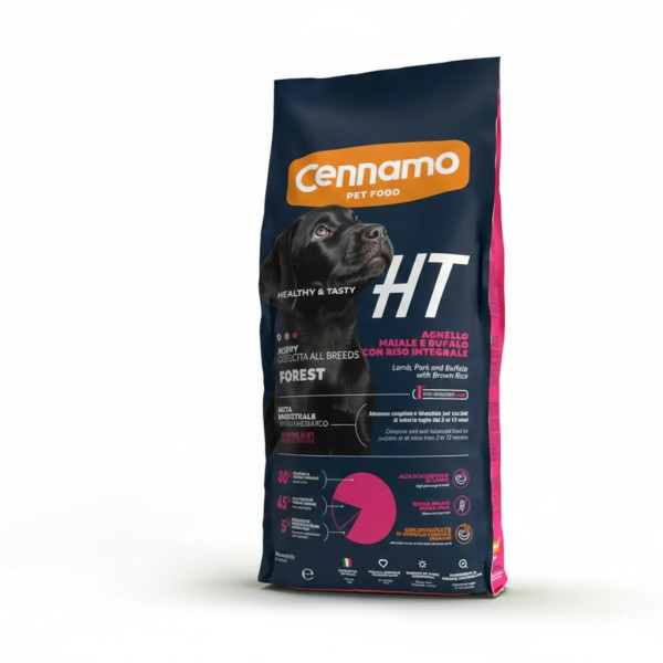 HT (Ашти) Dog Puppy All Breeds Forest - Сухой корм для щенков всех пород с ягненком, свининой и буйволом 1.5 кг