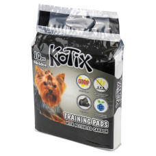 Kotix (Котикс) Pet Training Pads Activated Carbon Premium - Пеленки для собак одноразовые экстрабсорбирующие с активированным углем 60x40 см 10 шт.