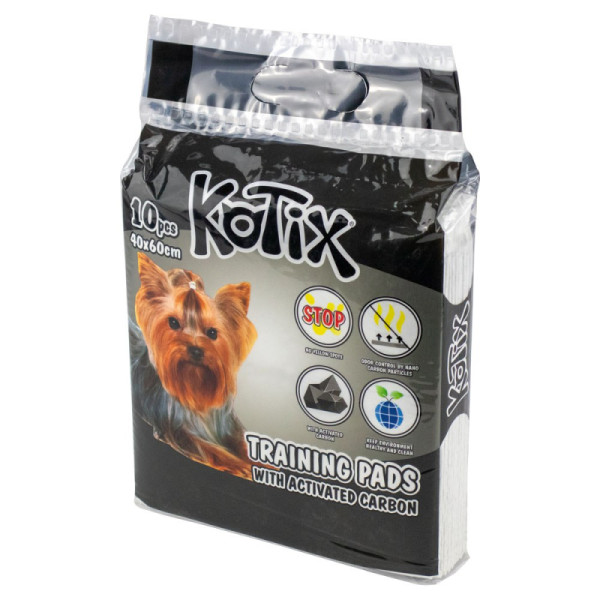 Kotix (Котикс) Pet Training Pads Activated Carbon Premium - Пеленки для собак одноразовые экстрабсорбирующие с активированным углем 60x40 см 10 шт.