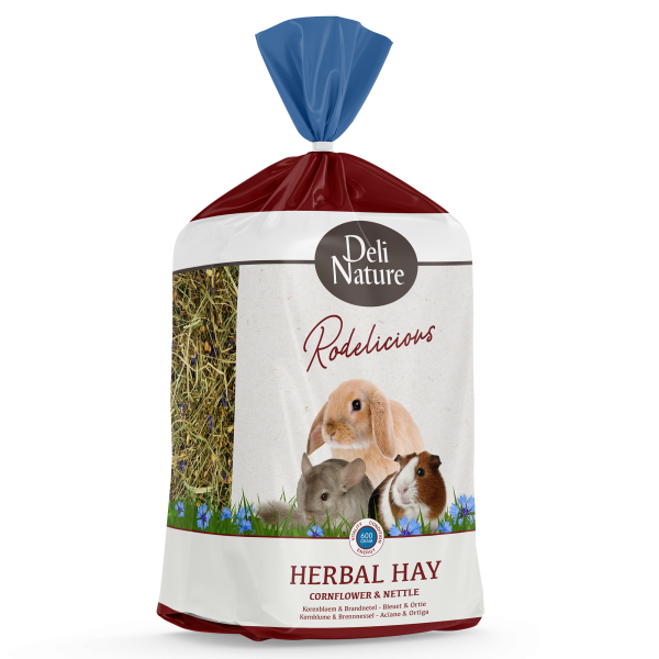 Deli Nature (Дели Натур) Rodelicious Herbal Hay - Cornflower & Nettle - Сено для грызунов с васильком и крапивой 0,6 кг