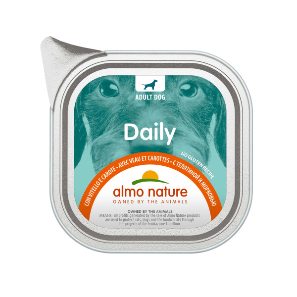 Almo Nature (Альмо Натюр) Daily Dog Veal & Carrots - Влажный корм для собак с телятиной и морковью 100 г