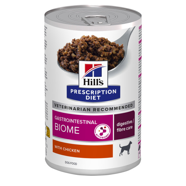 Hill’s (Хилс) Prescription Diet Dog Chicken Gastrointestinal Biome Digestive Care Adult All Breeds - Влажный лечебный корм для взрослых собак всех пород при диарее и расстройствах пищеварения с мясом курицы 370 г